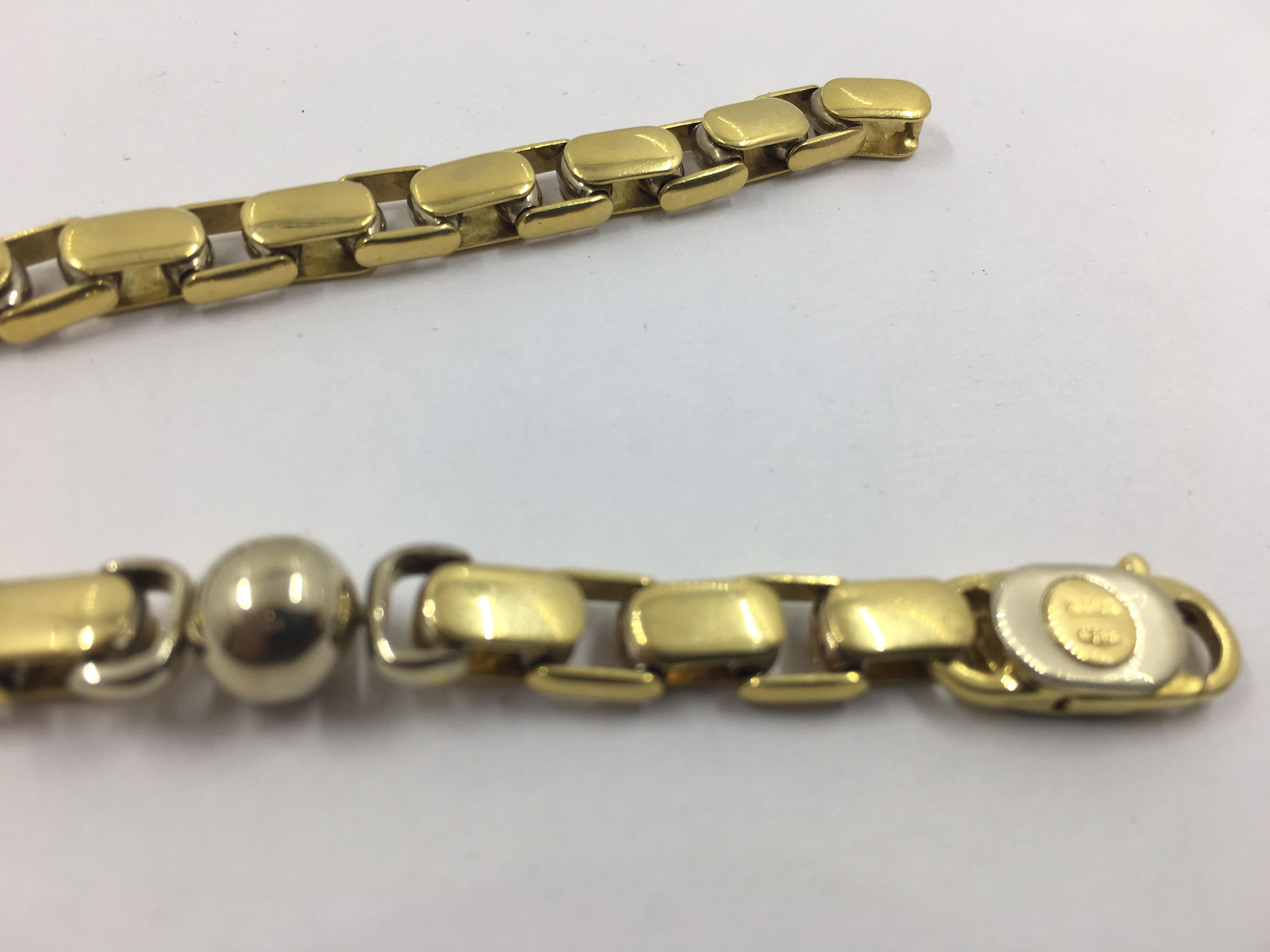 18kt white and yellow gold
made in italy
length 8.5