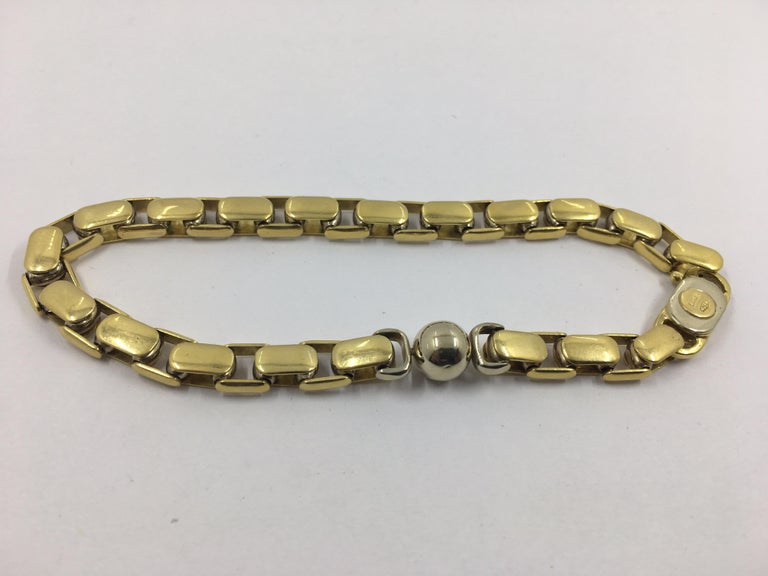 Sauro 18 Karat Gold Men's Bracelet at 1stDibs