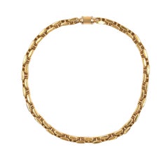 Sauro Yellow Gold Link Necklace