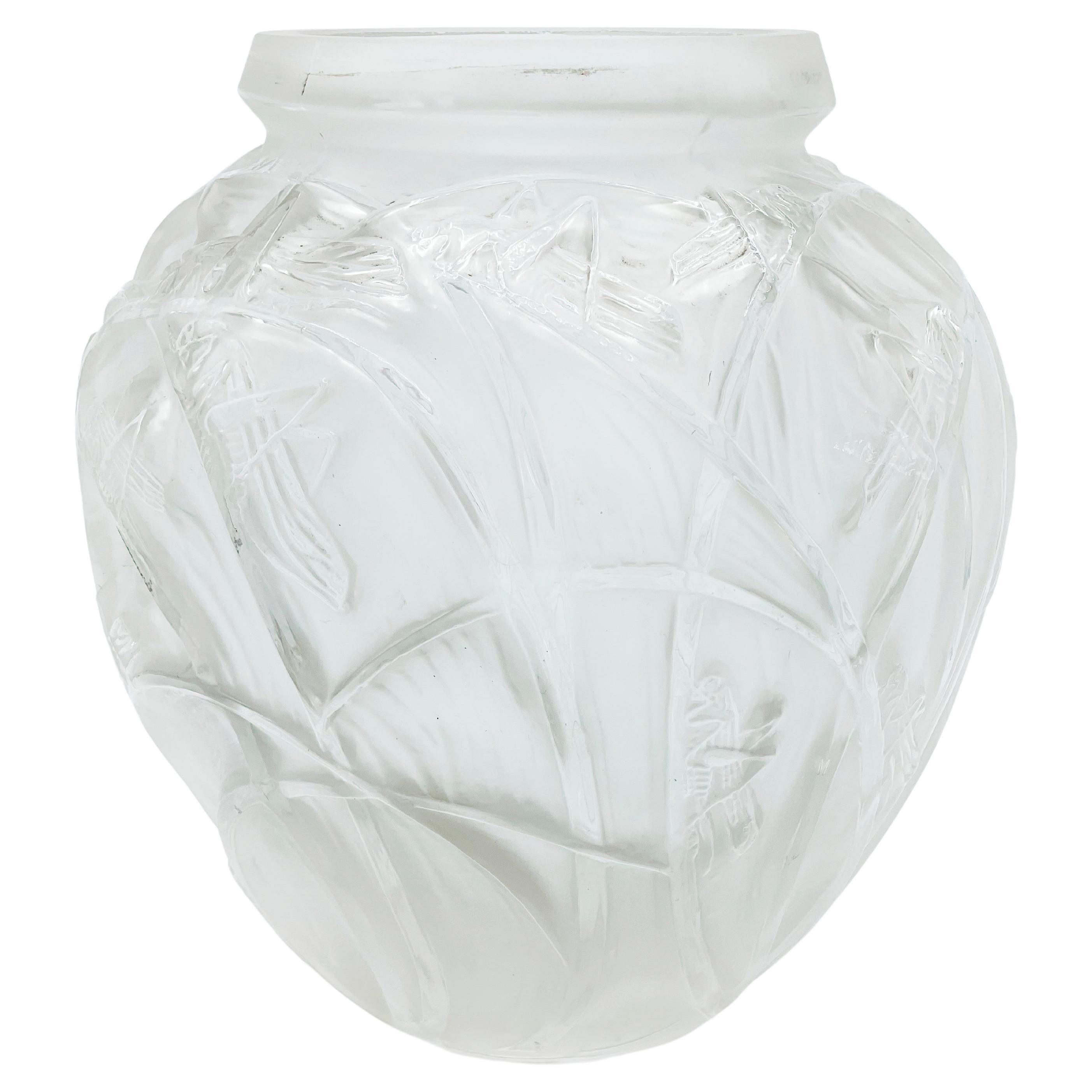 Sauterelles Vase by René Lalique