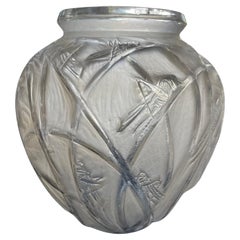 Vintage "Sauterelles" Vase by Rene Lalique from the Linda Ronstadt Collection