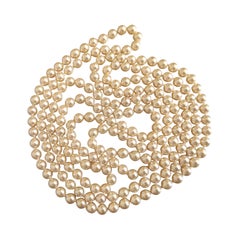 Sautoir Long collier de perles de culture