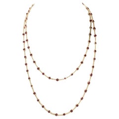 Sautoire with Rubies of circa 30.06 Carat, 750 Yellow Gold