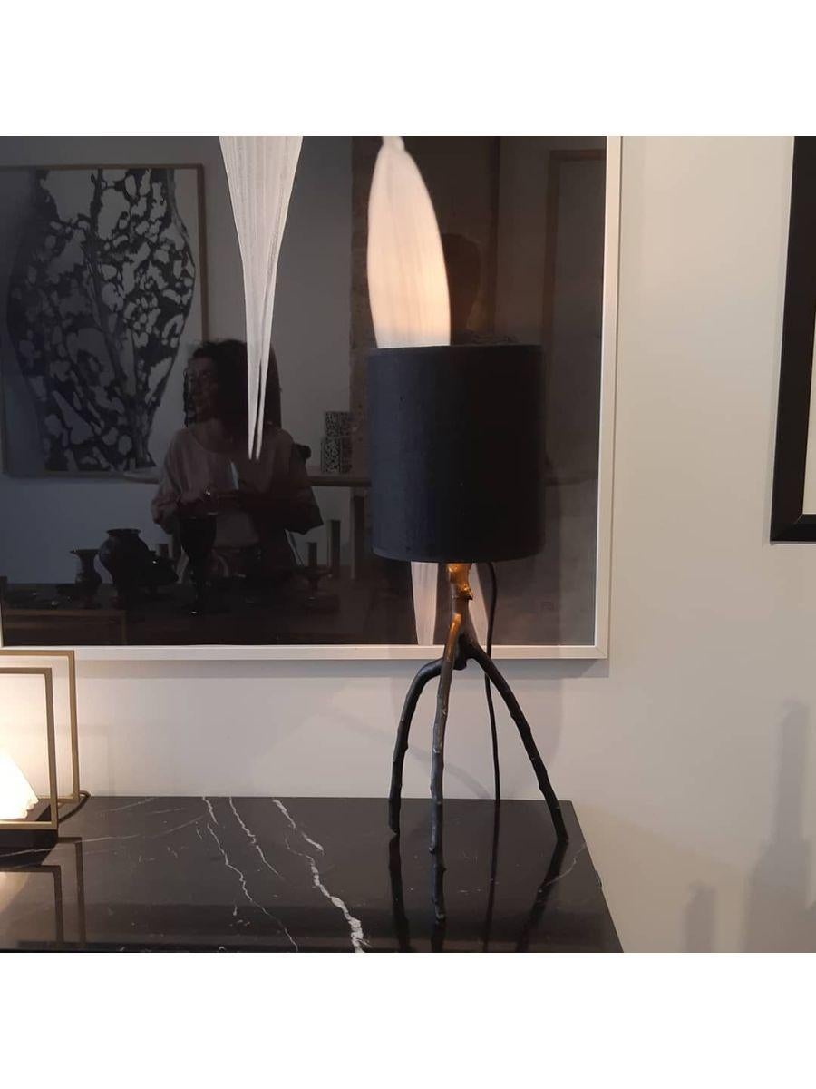 French Sauvage Table Lamp by Plumbum For Sale