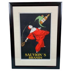 Sauvion's Brandy Original 1925 Advertising Poster by Joseph Stall