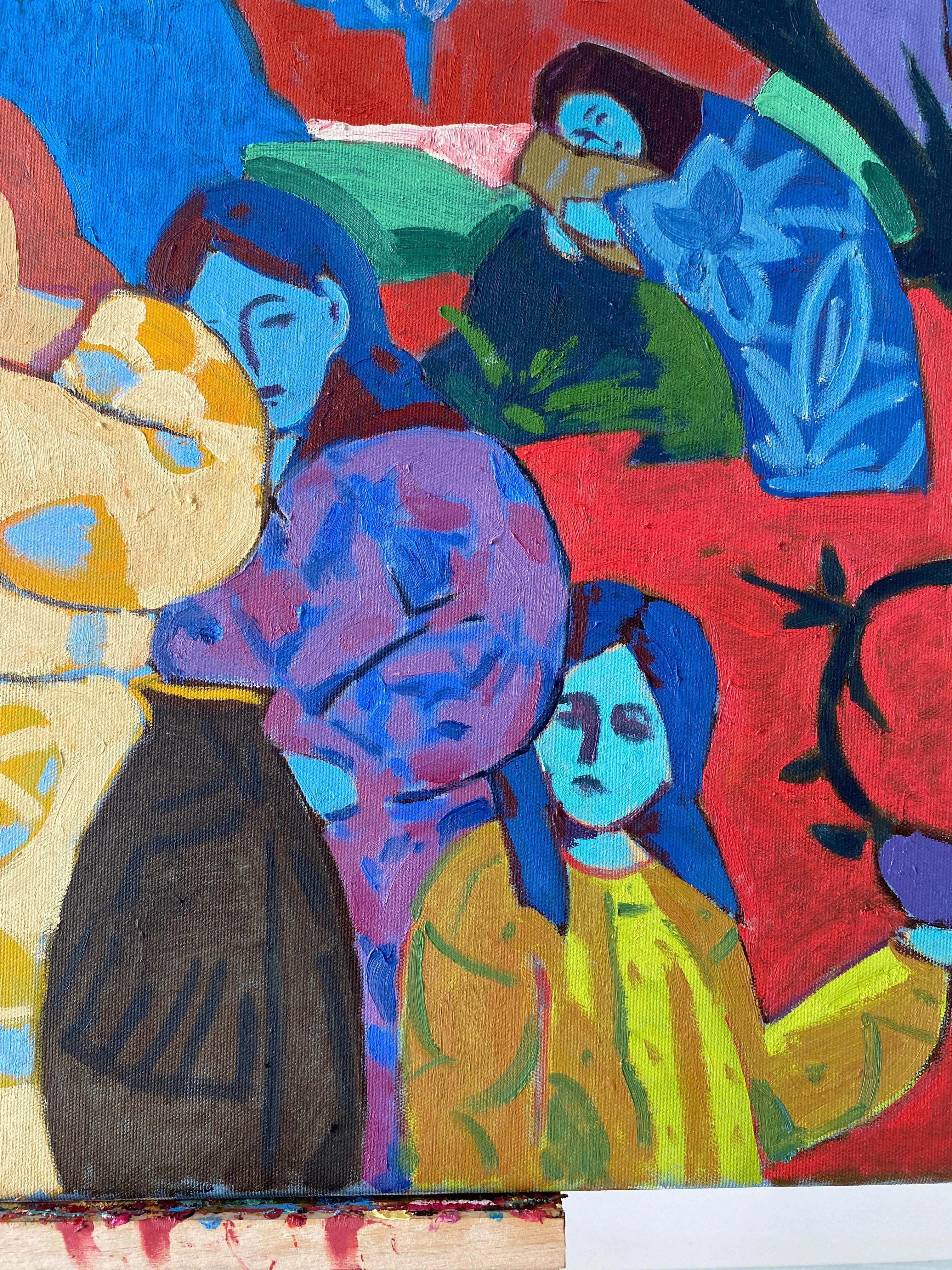 Cherish, Originales figuratives Ölgemälde von Sava Harris, Türkei im Angebot 10