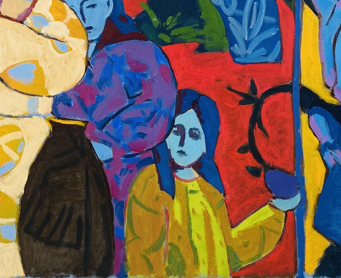 Cherish, Originales figuratives Ölgemälde von Sava Harris, Türkei im Angebot 1