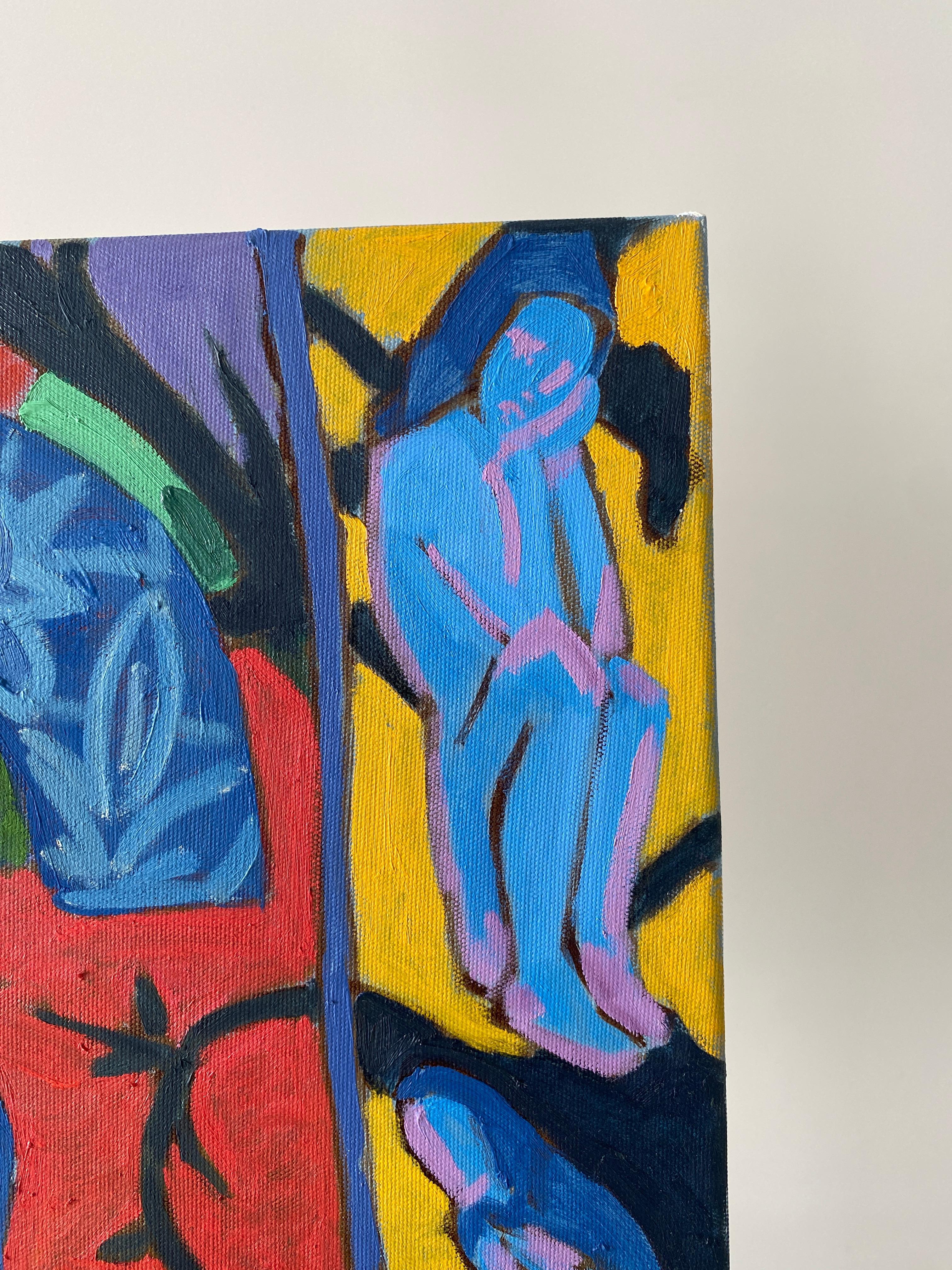 Cherish, Originales figuratives Ölgemälde von Sava Harris, Türkei im Angebot 7