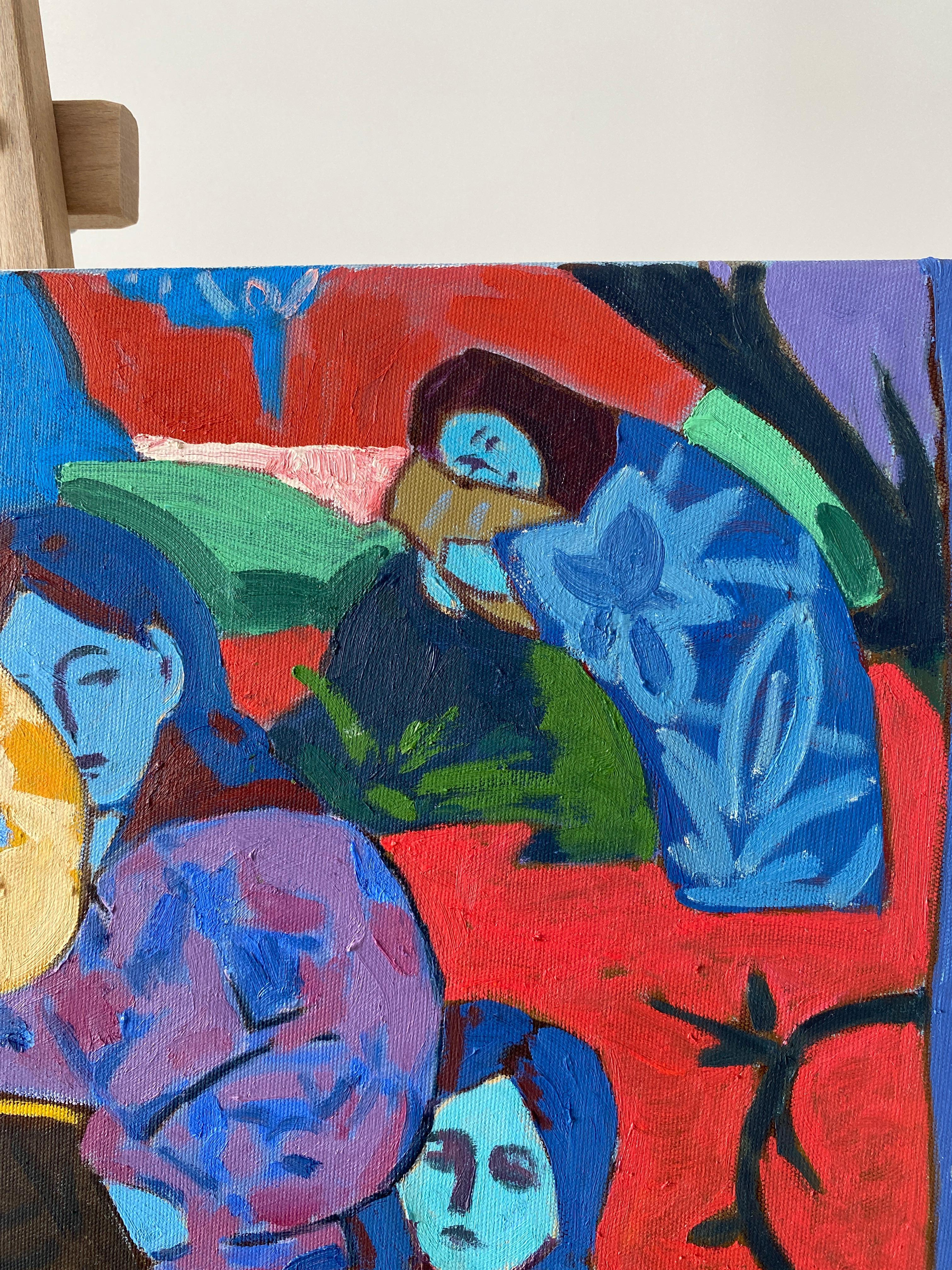 Cherish, Originales figuratives Ölgemälde von Sava Harris, Türkei im Angebot 8