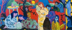 Cherish, Original Figurative Oil Painting by Sava Harris, Turkey