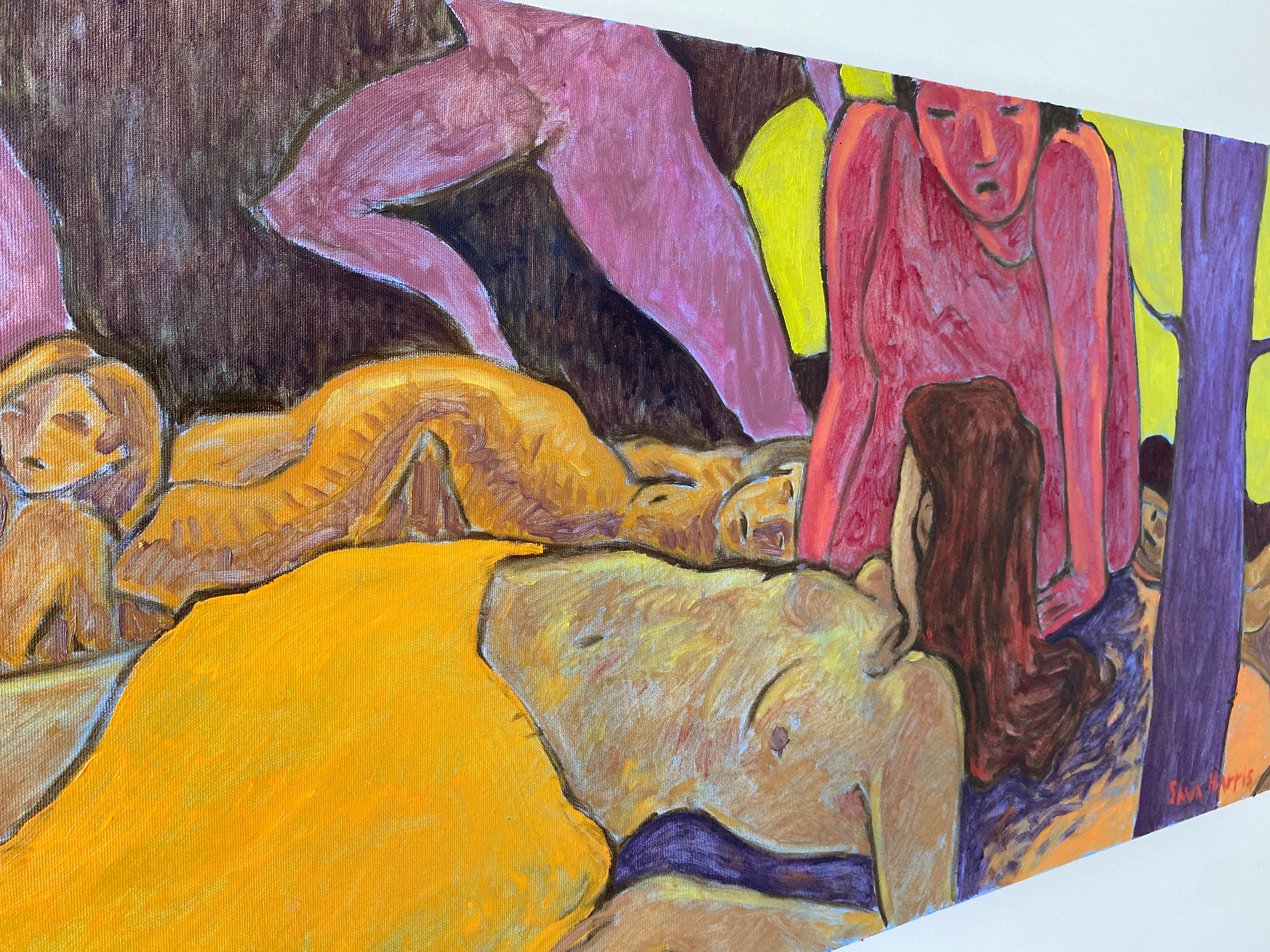 cosa ne pensi - Painting Moderno di Sava Harris