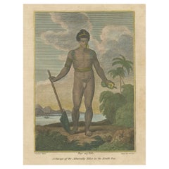 Savage of the Admiralty Isles – Hand-Colored Ethnographic Engraving, c.1785