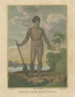Savage of the Admiralty Isles – Hand-Colored Ethnographic Engraving, c.1785