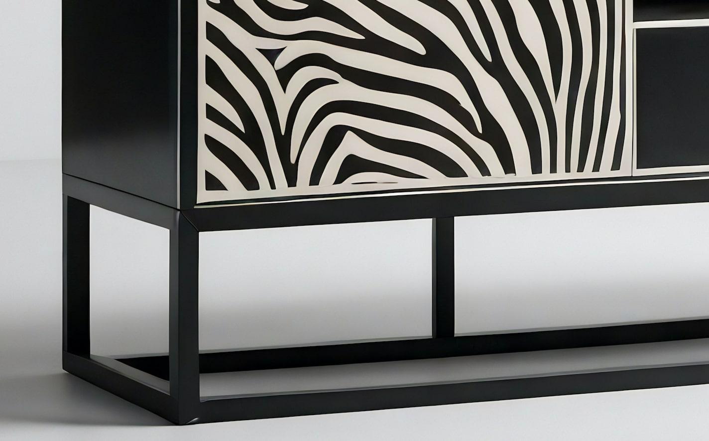 Consola multimedia Savanna en blanco y negro Indio en venta