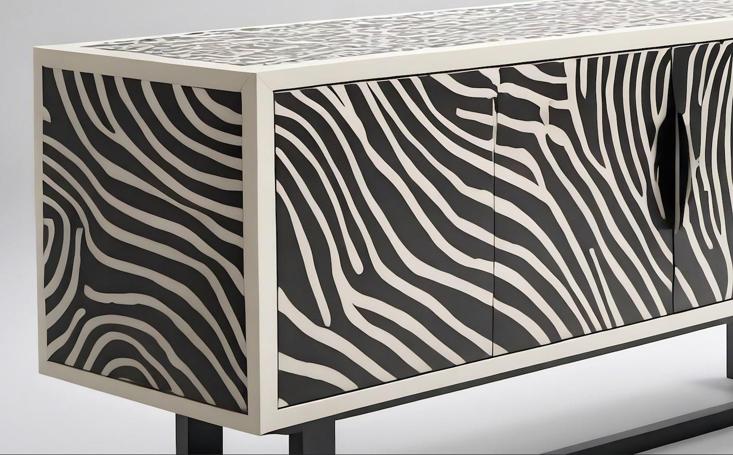 Consola multimedia Savanna en blanco y negro Indio en venta