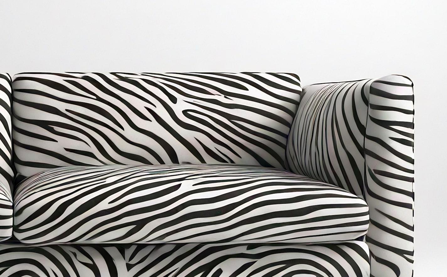Savannah-Sofa mit weißem 3-Etagen-Sofa mit Tierdruck von Artisanal (Handgefertigt) im Angebot