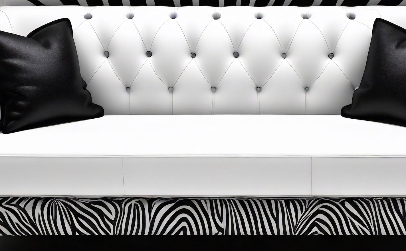 Savannah-Sofa mit weißem 3-Etagen-Sofa mit Tierdruck von Artisanal im Zustand „Neu“ im Angebot in New York, NY