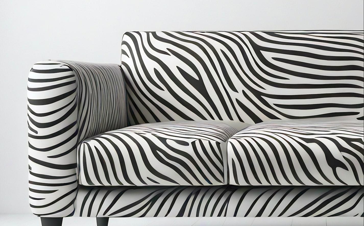 Savannah-Sofa mit weißem 3-Etagen-Sofa mit Tierdruck von Artisanal im Zustand „Neu“ im Angebot in New York, NY