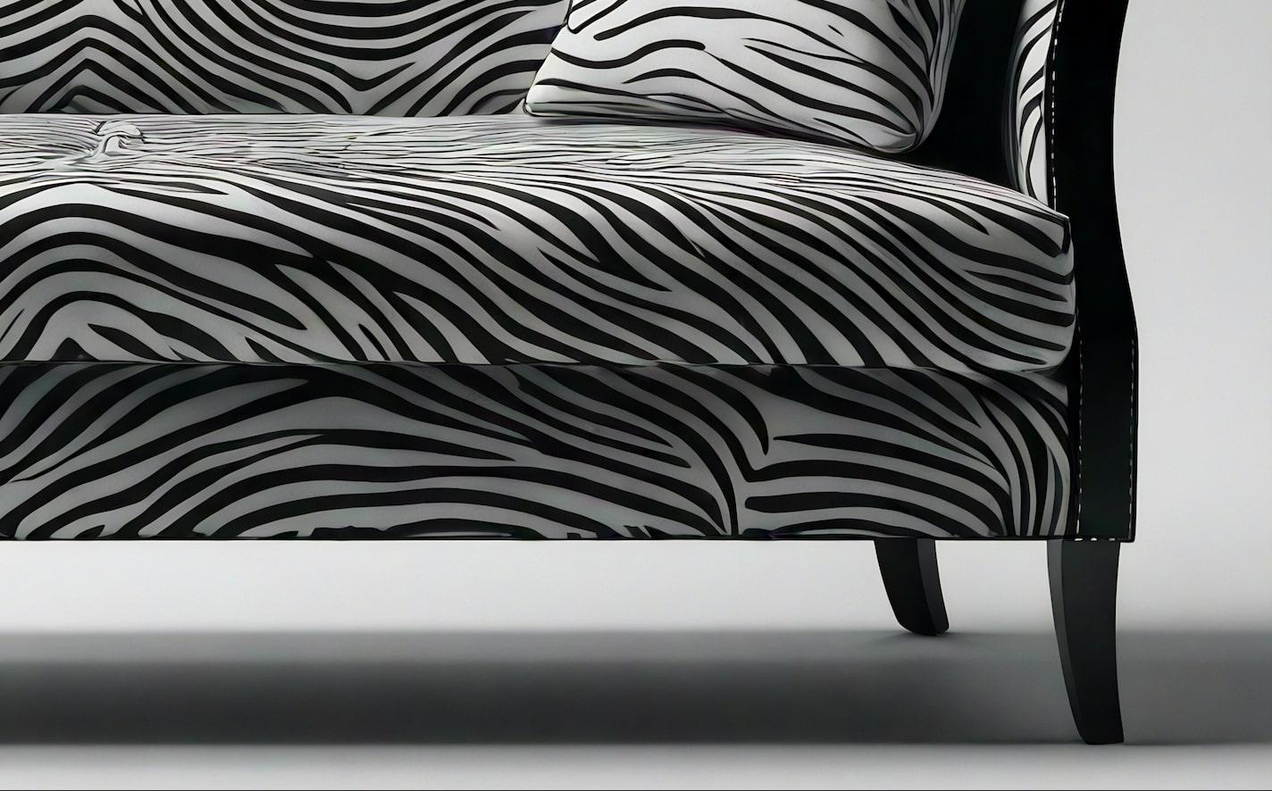 Savannah-Sofa mit weißem 3-Etagen-Sofa mit Tierdruck von Artisanal im Zustand „Neu“ im Angebot in New York, NY