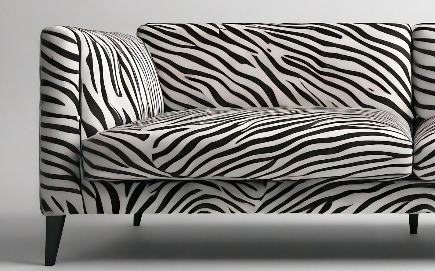 Savannah-Sofa mit weißem 3-Etagen-Sofa mit Tierdruck von Artisanal im Zustand „Neu“ im Angebot in New York, NY