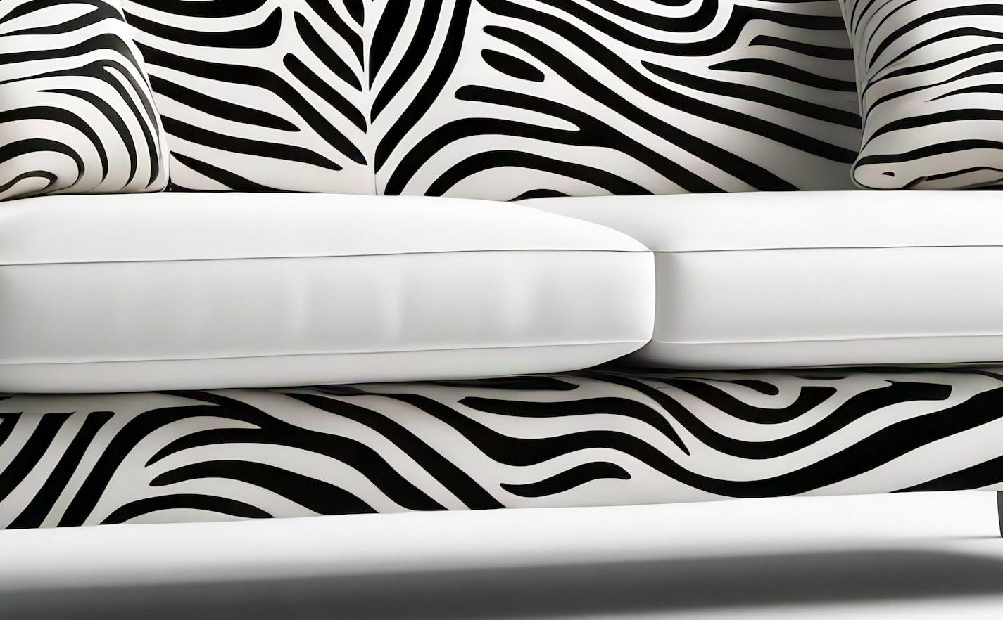 Savannah-Sofa mit weißem 3-Etagen-Sofa mit Tierdruck von Artisanal (21. Jahrhundert und zeitgenössisch) im Angebot