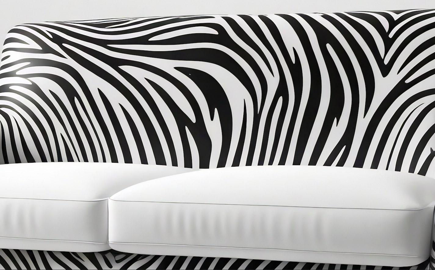 Savannah-Sofa mit weißem 3-Etagen-Sofa mit Tierdruck von Artisanal (21. Jahrhundert und zeitgenössisch) im Angebot