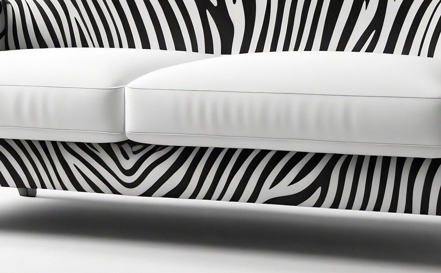 Savannah-Sofa mit weißem 3-Etagen-Sofa mit Tierdruck von Artisanal (Polster) im Angebot