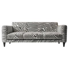 Savannah-Sofa mit weißem 3-Etagen-Sofa mit Tierdruck von Artisanal