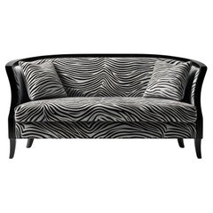Savannah-Sofa mit weißem 3-Etagen-Sofa mit Tierdruck von Artisanal