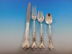 Savannah by Reed and Barton Sterling Silver Flatware Service for 12 Set 66 pcs