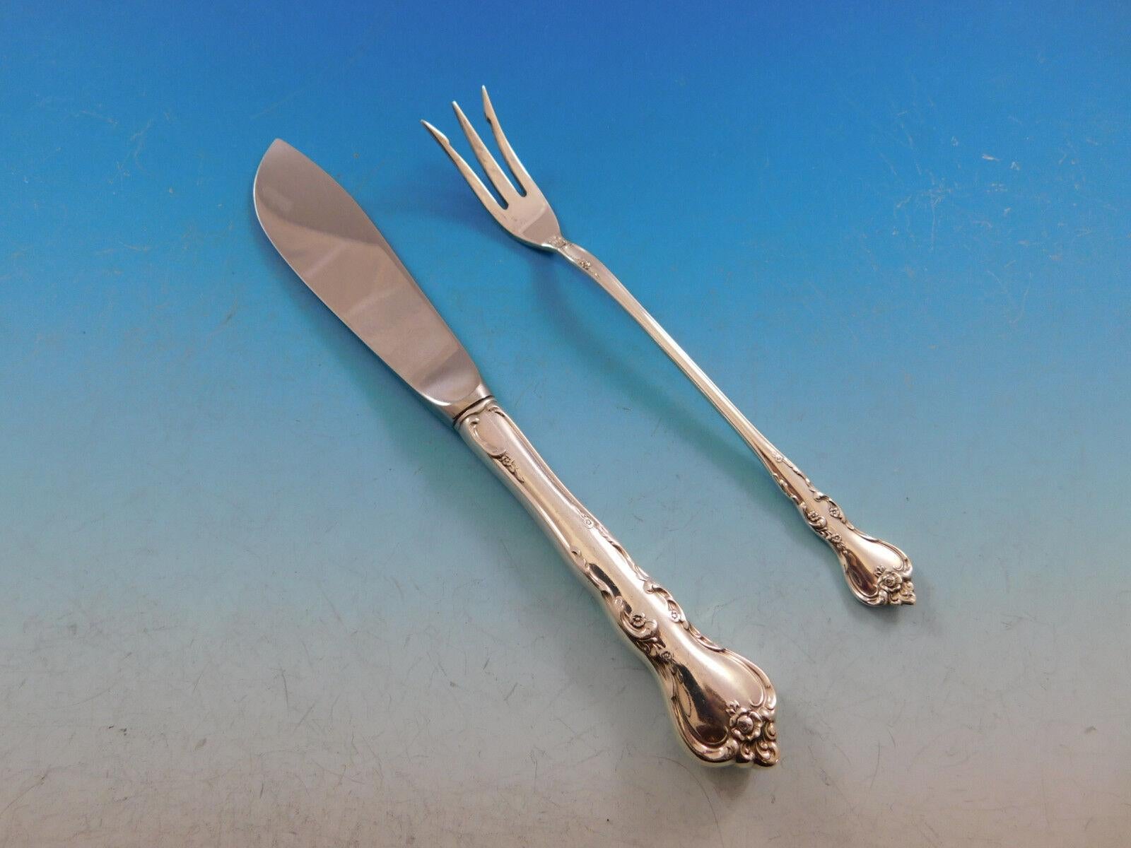Argento 925 Savannah by Reed and Barton Servizio di posate in argento sterling per 12 persone 66 pezzi in vendita