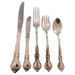 Savannah by Reed and Barton Servizio di posate in argento sterling per 12 persone 66 pezzi
