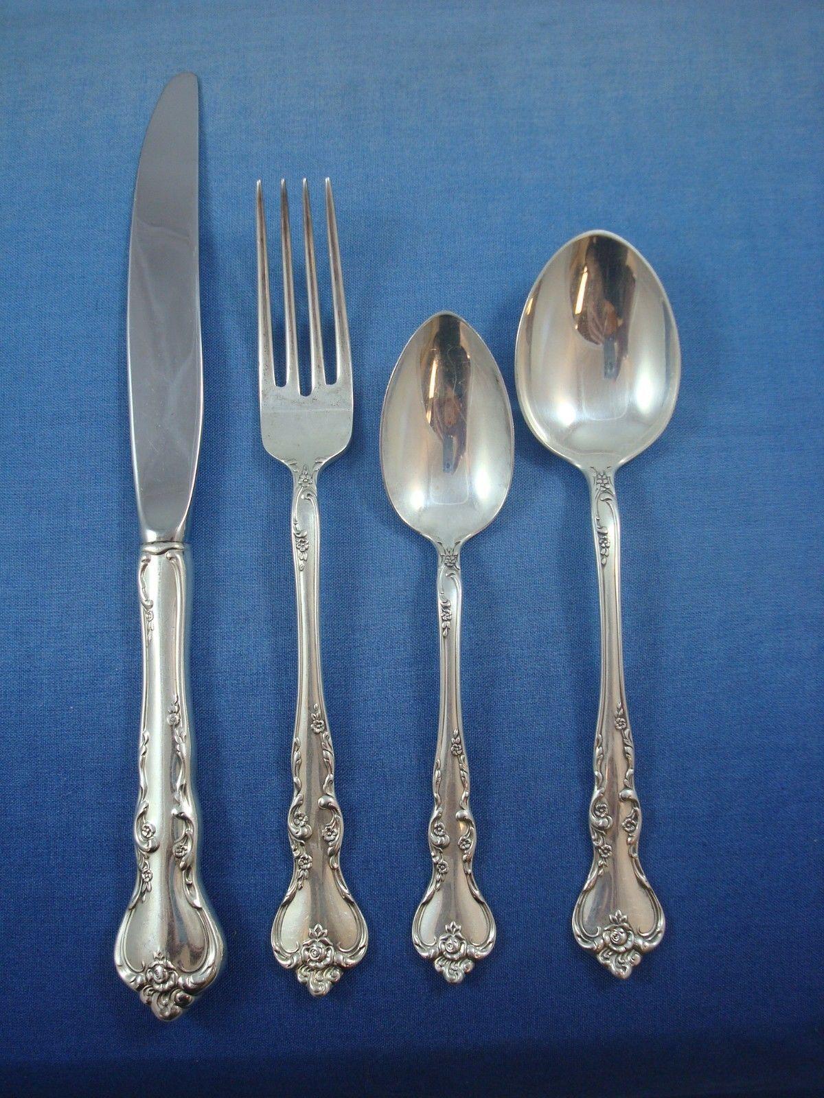 American Savannah by Reed & Barton Sterling Silver Flatware Service for 12 Set 65 Piece For Sale
