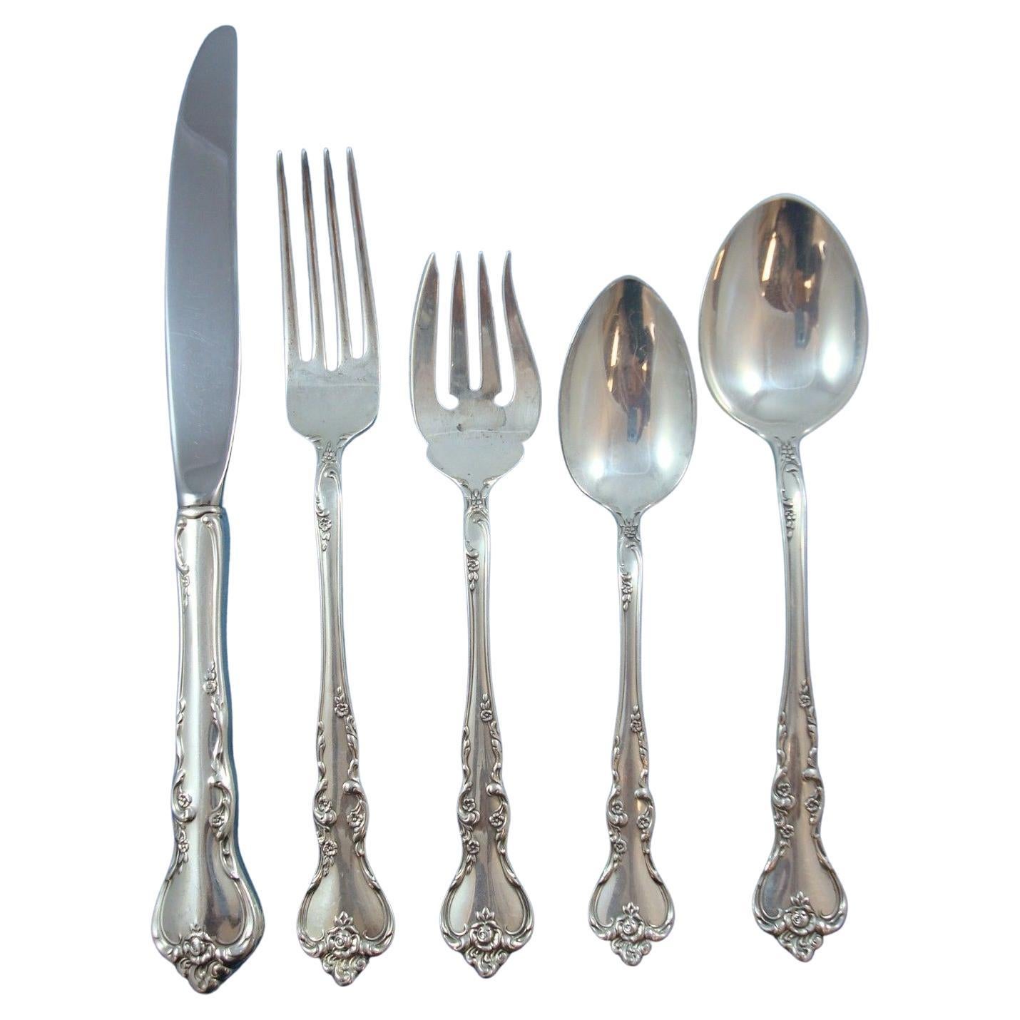 Savannah by Reed & Barton Sterling Silver Flatware Service for 12 Set 65 Piece For Sale