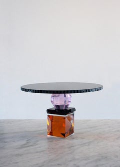 Savannah Crystal Tray Hand Sculpted Contemporary Crystal