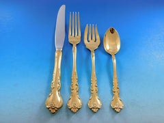 Savannah Gold by Reed & Barton Sterling Silver Flatware Service 12 Set 60 Pcs