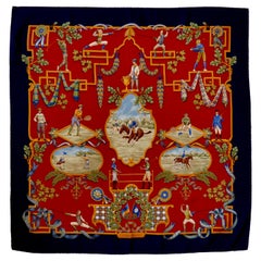 Savatore Ferragamo Silk Scarf Summer Games