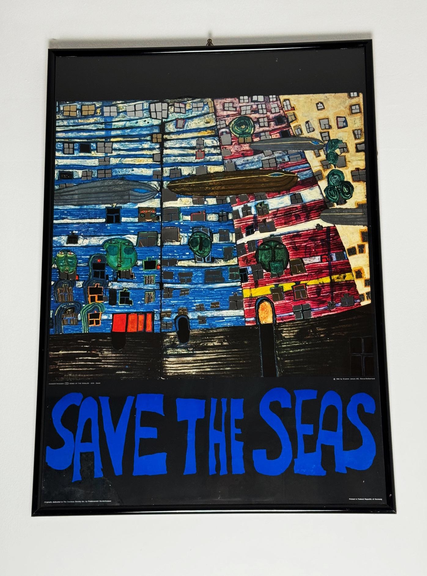 Poster incorniciato con stampa in rilievo - Friedensreich Hundertwasser 