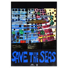 "Save the Seas" Offset Print Poster by Friedensreich Hundertwasser