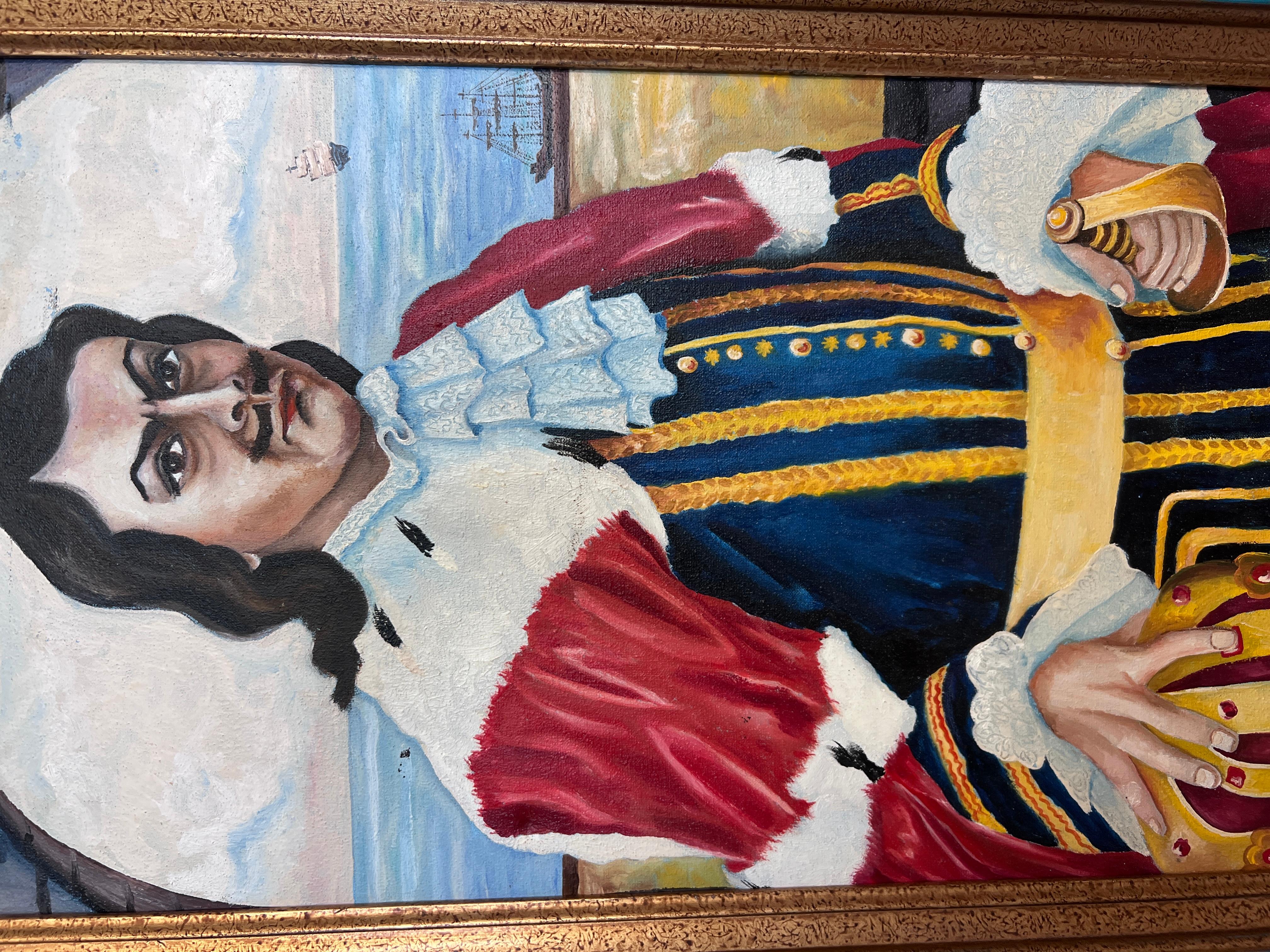 Porträt von Kaiser Peter I. (1672-1725) - Öl auf Leinwand - Signiert A.G. Saveliev (Impressionismus), Painting, von Saveliev A.G.