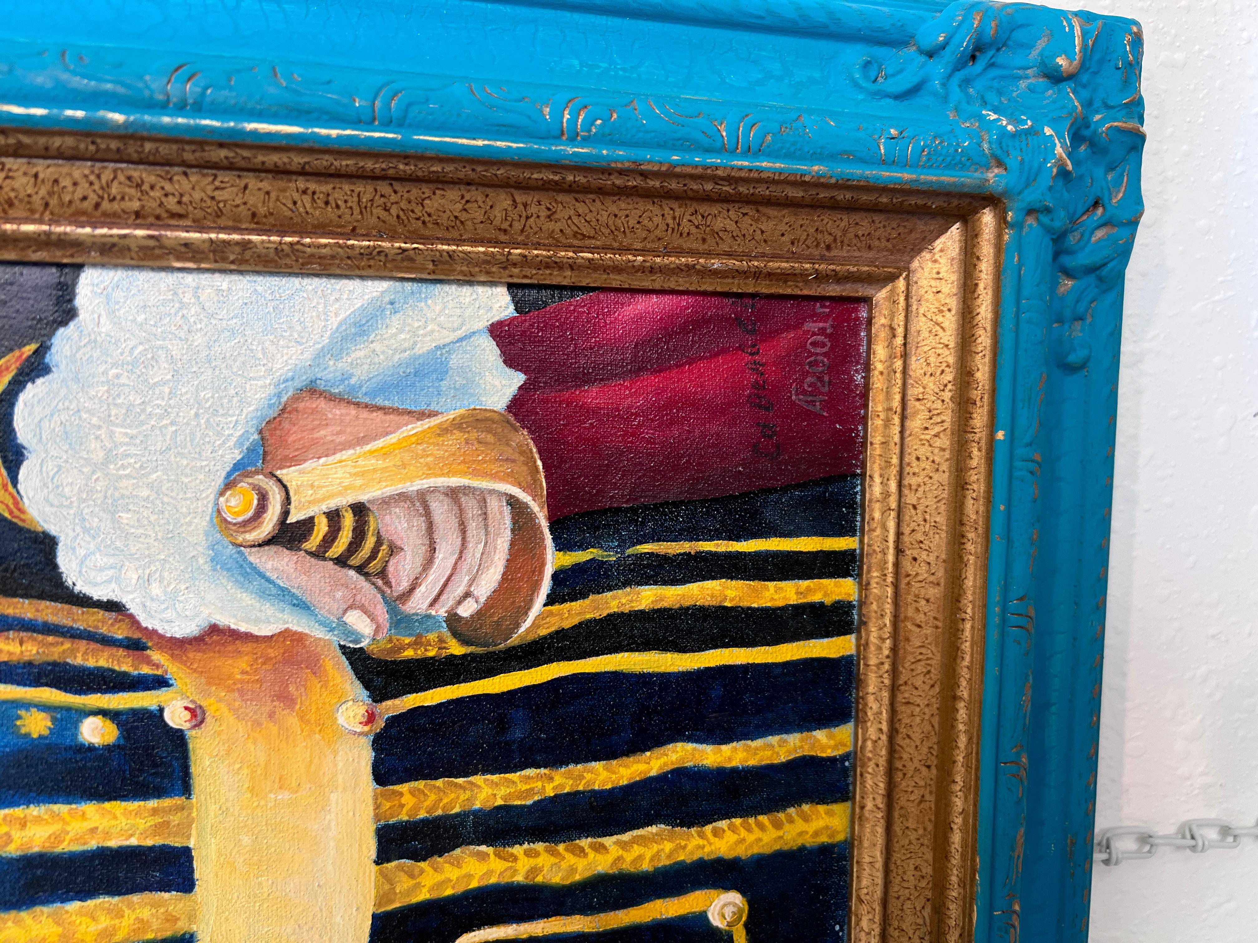 Porträt von Kaiser Peter I. (1672-1725) - Öl auf Leinwand - Signiert A.G. Saveliev im Angebot 2