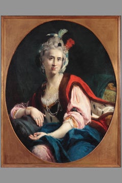 18th Century By Dalla Rosa Portrait of Angela Guggerotti Fracastoro Oil/Canvas