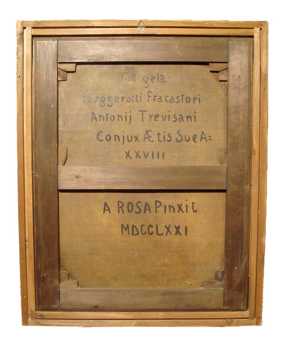 Dalla Rosa, Porträt von Angela Guggerotti Fracastoro, Öl/Leinwand, 18. Jahrhundert im Angebot 4