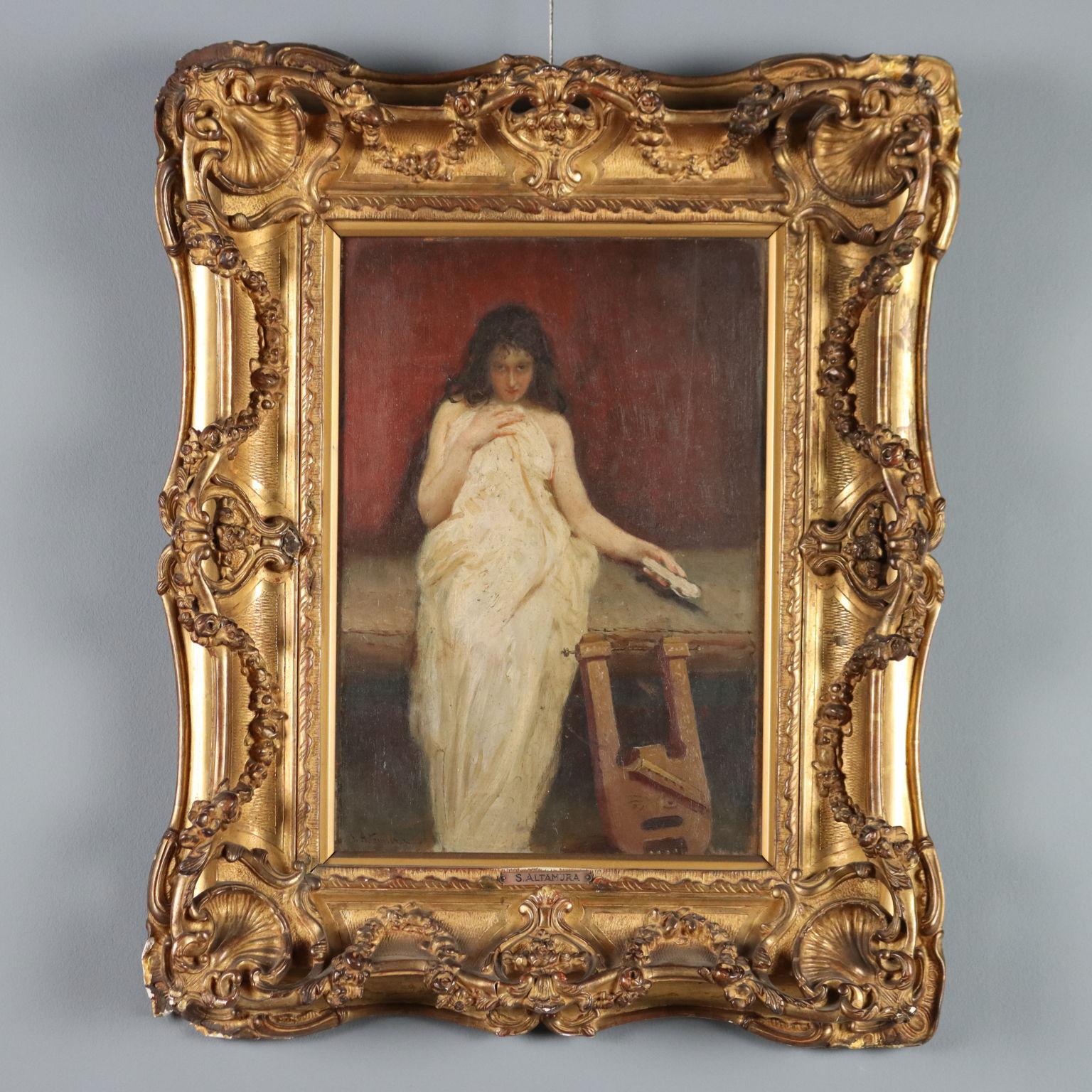 Figura Femminile con Cetra XIX secolo