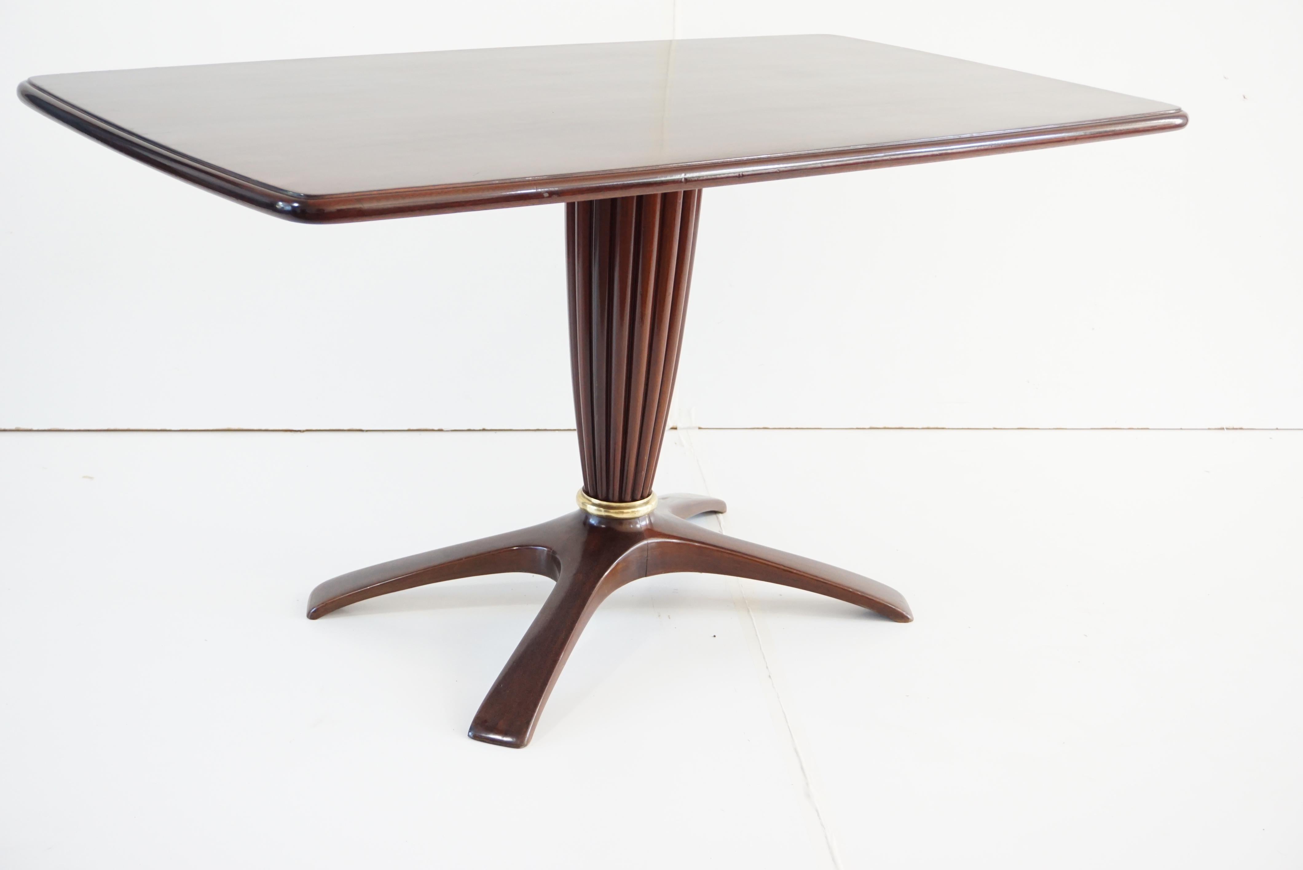 Saverio Jannace & Kovac Rosewood Center or Console Table, 1950 In Good Condition For Sale In Rome, IT