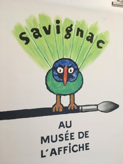 Savignac Bird 'Au Musee De L’Affich' Original Vintage French Exhibition Poster
