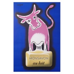 Savignac Monsavon au lait Original Vintage Poster