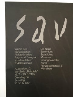 Savignac Rainbow Exhibition Poster Munich Original Vintage Poster, 1982