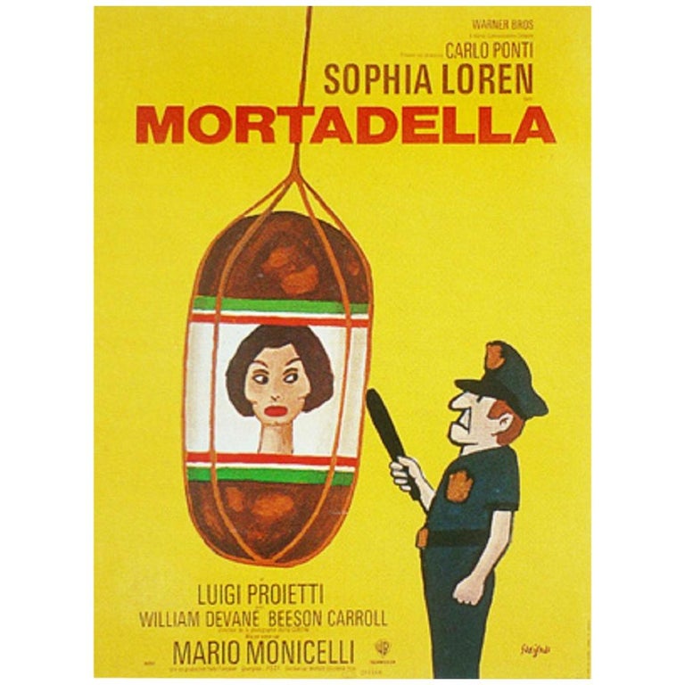 Savignac Raymond Mortadella Original Vintage Poster For Sale