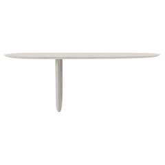 Savignyplatz Console by Sebastian Herkner in Ivory - Ultra Matte Lacquered Oak